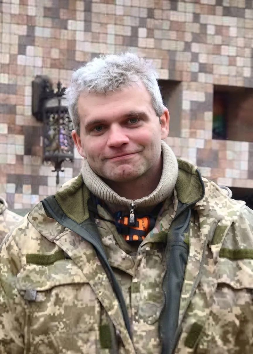Portrait of a smiling Ihor Branovytskyi