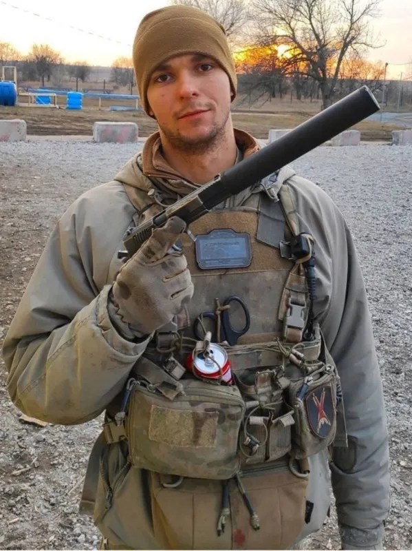 Lev Pashko in combat gear